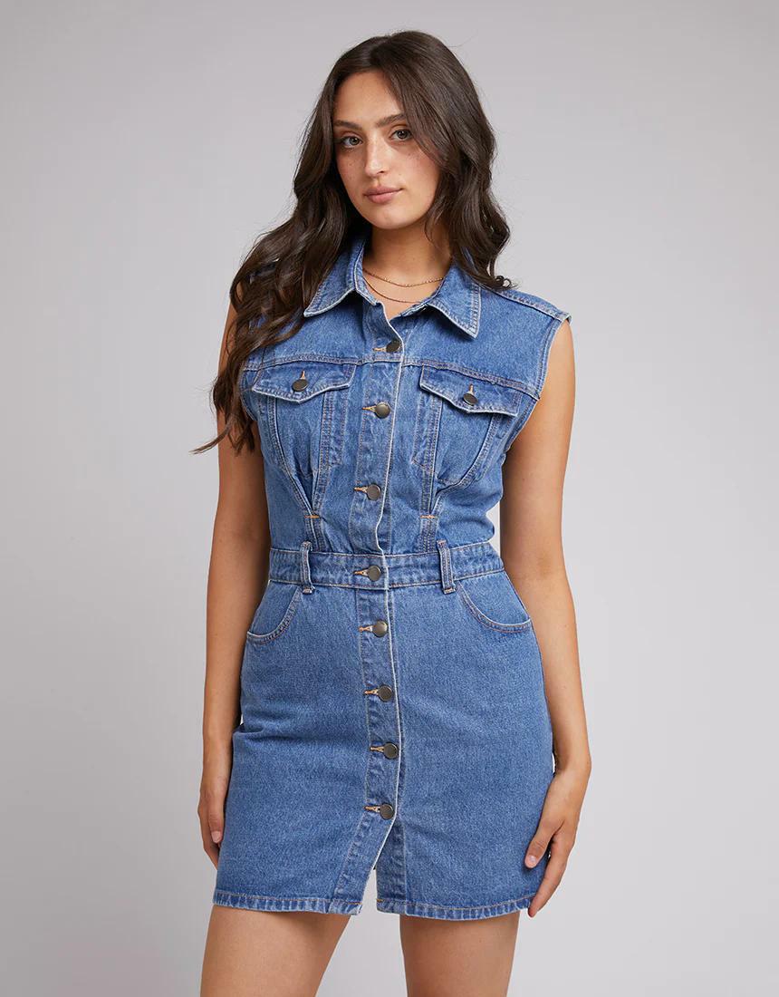 Shop All About Eve Kennedy Denim Dress | Shop All About Eve Online ...